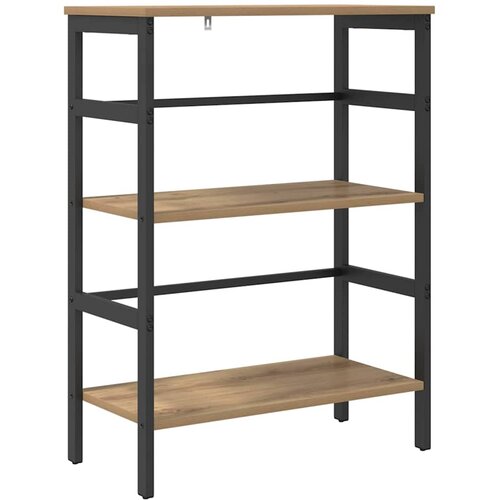 vidaXL Knjižna polica Umetni hrast 60 x 29,5 x 81 cm Konstruiran les, (5000200642) Cene