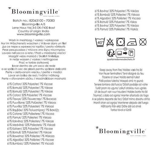 Bloomingville Rjava odeja iz recikliranega bombaža 130x160 cm Anniversary &amp;ndash; Slike