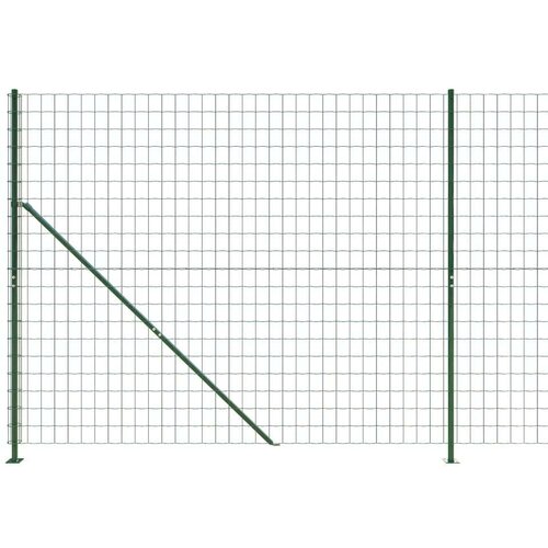 vidaXL Ograda od žičane mreže s prirubnicom zelena 1 6 x 25 m Cene