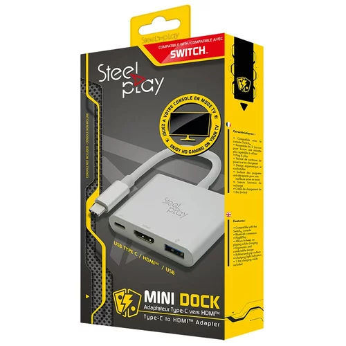 Steelplay Adapter Mini Dock USB-C na HDMI (Za Switch), (57188353)