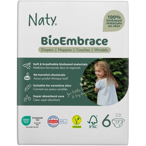 Naty BioEmbrace Pelene velilčina 6 (16kg+) Cene