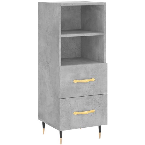 Maison Chic Komoda - Predalnik betonsko siva 34,5x34x90 cm inženirski les, (21720557) Cene
