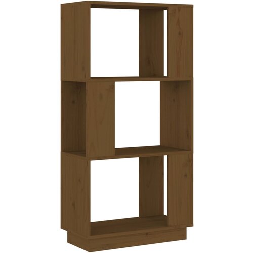Maison Chic Knjižna omara - Knjižni regal medeno rjava 51x25x101 cm trdna borovina, (21725310) Cene
