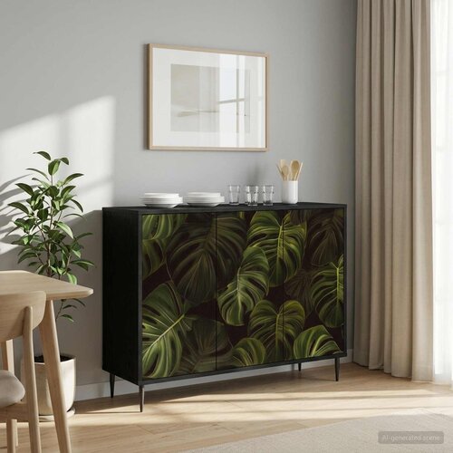  Kreveta ELBURG Crni hrast 102 x 33 x 76 cm Konstruirano drvo Cene
