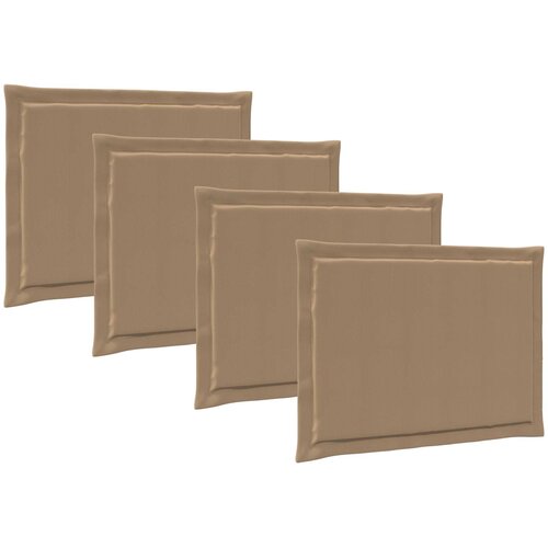  Jastučići za sjedenje 4 pcs Sivosmeđa 47 x 36 x 2 cm Poliester Slike