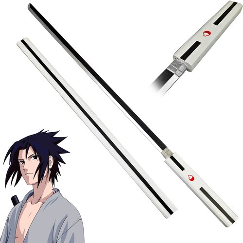 NARUTO Uchiha Sasuke replika meča Kusanagi White Slike