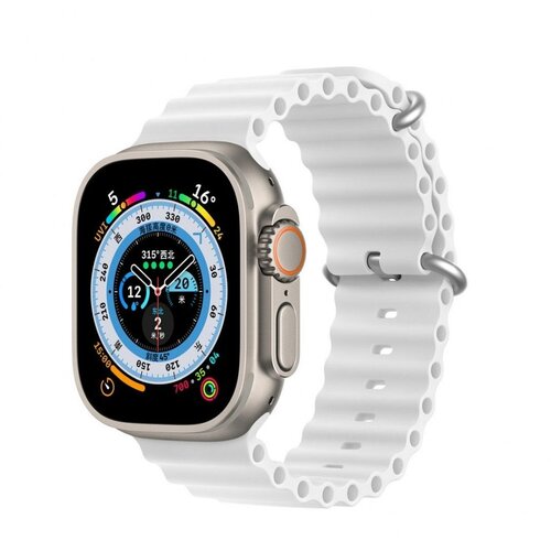 Dux ducis narukvica za sat ocean wave za apple watch 38/40/41 bela Slike