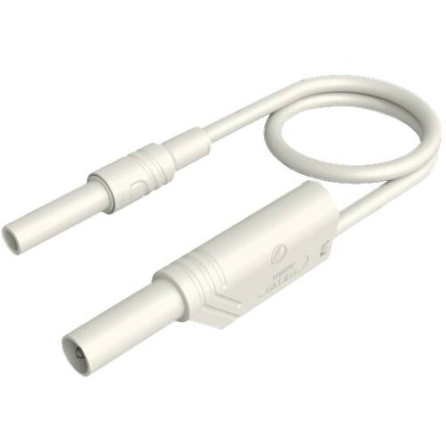 SKS Hirschmann MAL S WS-B 100/2\,5 ws varnostni merilni kabel 4 mm varnostna vtičnica 4 mm varnostni vtič\, z možnostjo zlaganja 100 cm bela 1 kos, (20520170) Cene