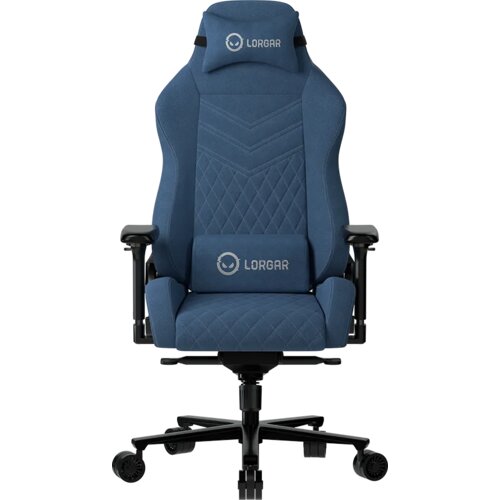  Ace 422, Gaming chair, Anti-stain durable fabric, 1.8 mm metal frame, multiblock mechanism, 4D armrests, 5 Star aluminium base, Class-4 gas lift, 75mm PU casters, Blue Cene