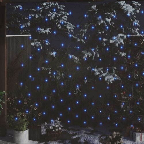  Božićna svjetlosna mreža svjetloplava 4 x 4 m 544 LED Slike