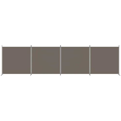  pregrada s 4 panela antracit 698 x 180 cm od tkanine Slike