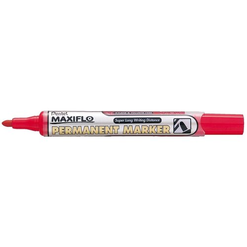 Pentel Flomaster maxiflo nlf-50-c permanent rdeč, (5000286073) Slike