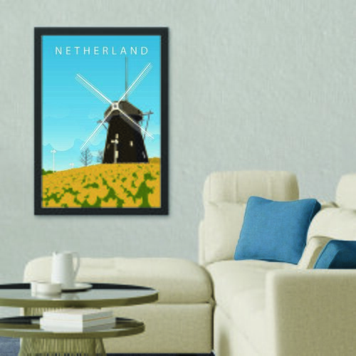 Wallity Uramljena slika Holandija, 35x45 cm Cijene