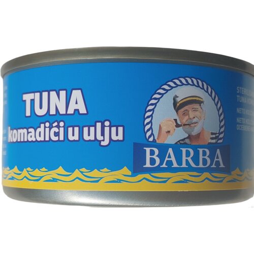 Nepoznato Tunjevina BARBA komadići u ulju 140g Cene
