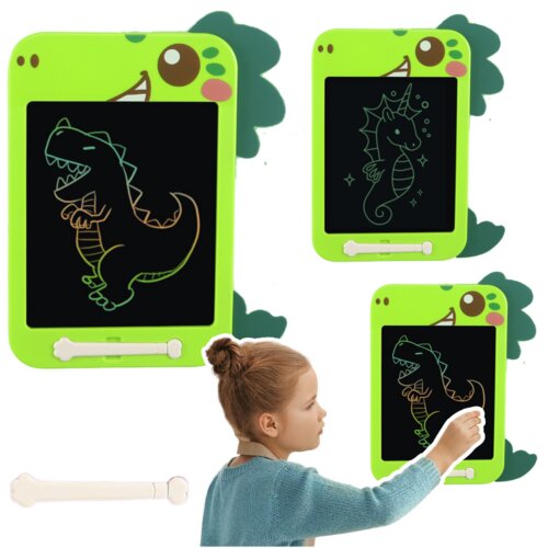 LCD ploča za crtanje Stylus Dinosaur - zeleni Slike