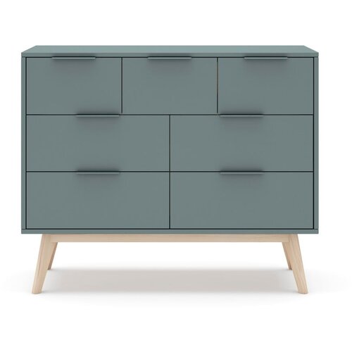 Marckeric Zelena niska komoda 120x83 cm Pisco - Slike
