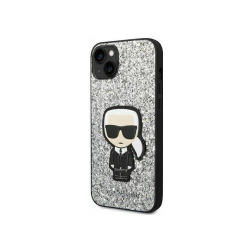 Karl Lagerfeld maska za iphone 14 silver glitter flakes ikonik GSM167655 Cene