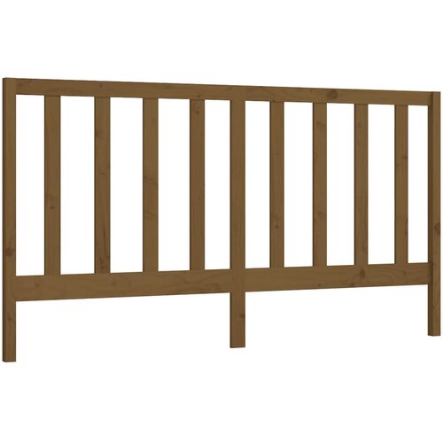Maison Chic posteljno vzglavje - vzglavna omarica - nočna omarica medeno rjavo 206x4x100 cm trdna borovina, (21707408) Cene