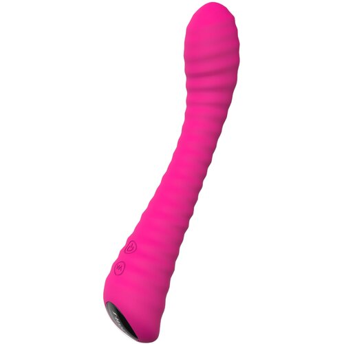 Sex HD sunshine - vibrator z žlebovi za točko g (roza) Slike