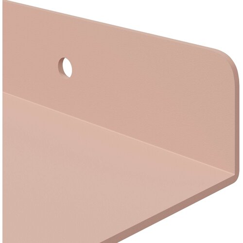  Lebdeća polica Zidne 4 pcs Ružičasta 40 x 18 x 2,5 cm Čelik Slike