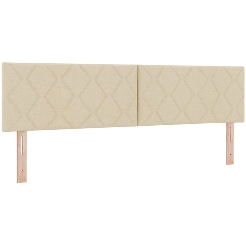 vidaXL Naslon za glavo z vzorcem diamantov Krem 180 cm Tkanina, (22083721) Cene