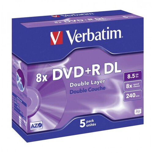 Verbatim DVD+R 8,5GB – dvoslojni – 5/1 Cene