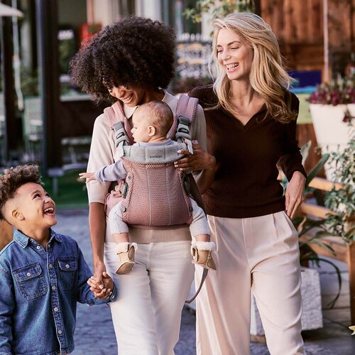 BabyBj&amp;ouml;rn&amp;reg; ergonomska nosilka harmony mesh dusty pink Slike