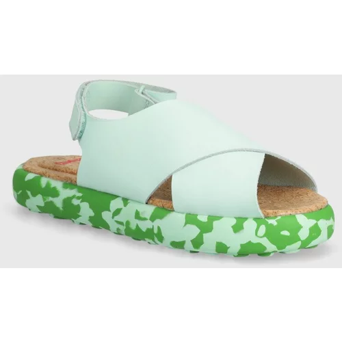 Camper Dječje kožne sandale boja: zelena