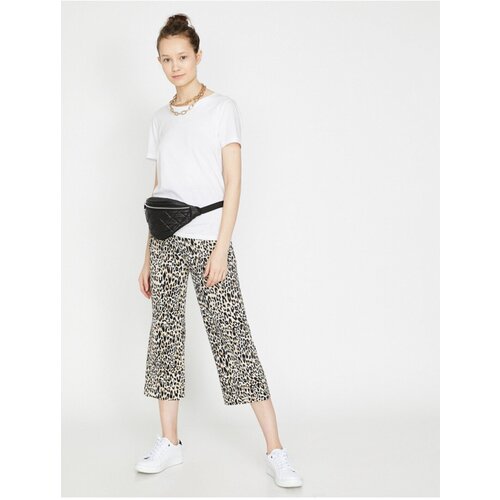 Koton Pants - Ecru - Relaxed Slike