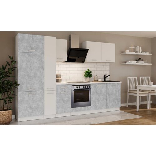  Kuhinjski blok CALIFORNIA BETON 290 cm z vgradnimi aparati Cene
