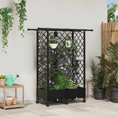  Povi&scaron;eni krevet s mrežom i krovom Crna 124 x 40 x 127 cm PP Cijene