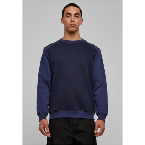 Urban Classics 2-Tone Fake Raglan Crew Midnight/Dark Blue Slike