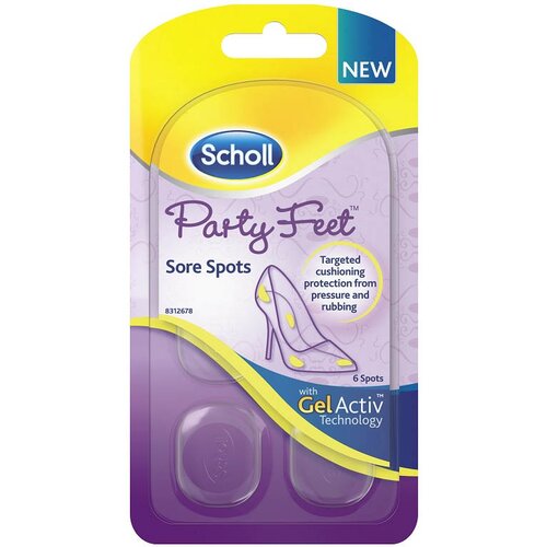 Scholl Party Feet Sore Spots jastučići za osjetljiva stopala 6 kom Cijene