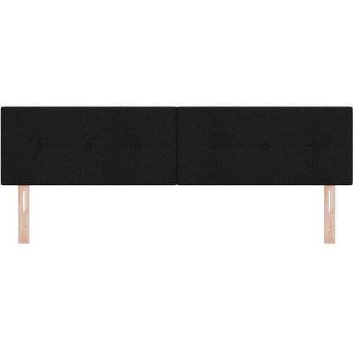  LED glavna ploča button tufted crna 90 cm tkanina Slike