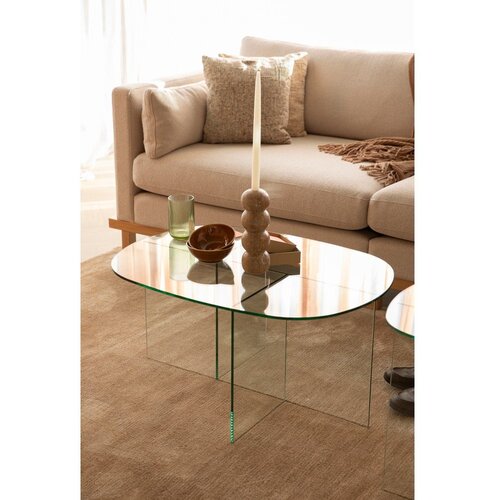 Zuiver Steklena klubska mizica 60x80 cm Linea &amp;ndash; Slike