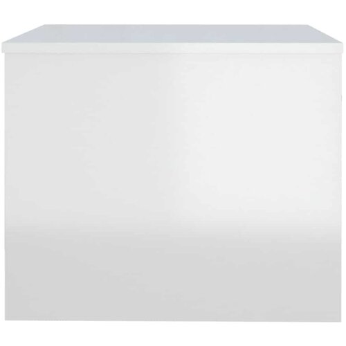  Stolić za kavu sjajni bijeli 80x50x40 cm konstruirano drvo Slike