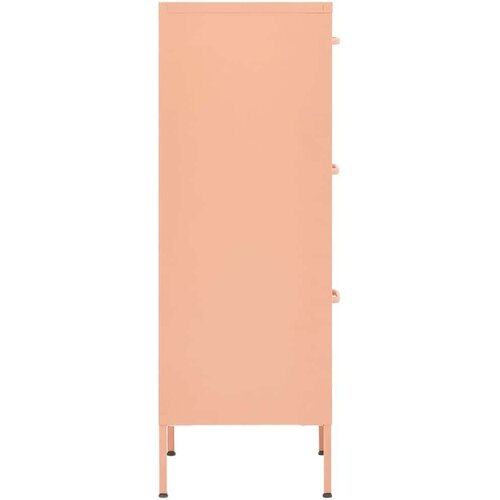 VidaXL Omara za shranjevanje roza 42,5x35x101,5 cm jeklo Slike
