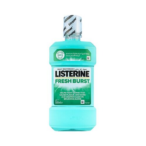 Listerine Mouthwash Fresh Burst ustna voda za svež dah 500 ml unisex Slike