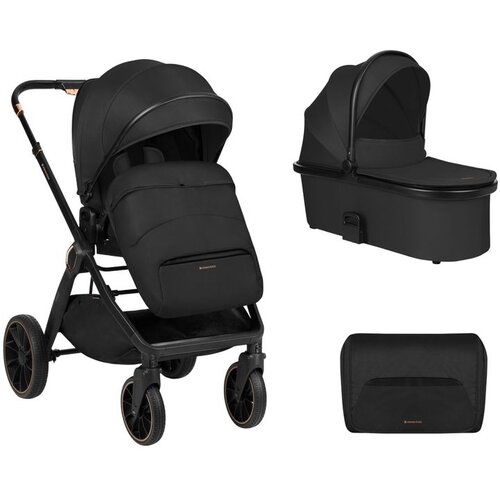Kikka Boo Kolica Tiffany 2in1 set sa tvrdom korpom Black Cene