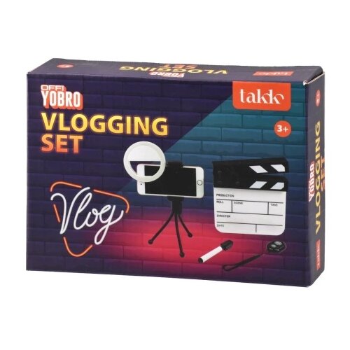 Takk Offi yobro, držač za telefon sa led svetlom, vlogging set Cene