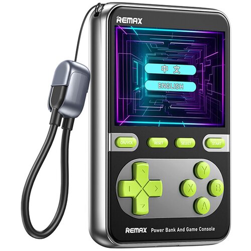 Remax Power Bank FCP-13 Game Console, 20W, 10000mAh, Srebrne boje Slike