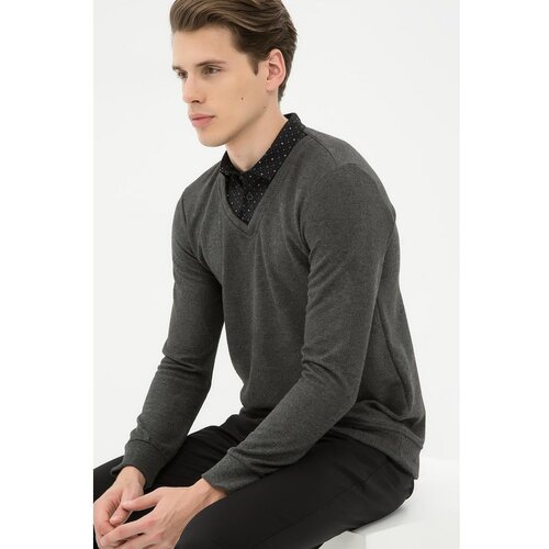 Koton Men's Anthracite Sweater Cene