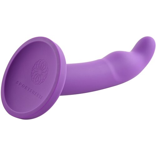 Sportsheets Astil 8&amp;quot; Silicone G Spot Dildo Purple Slike