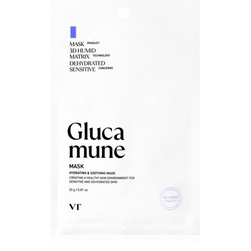VT COSMETICS Glucamune Mask vlažilna tekstilna maska s pomirjajočim učinkom 1 kos Cene