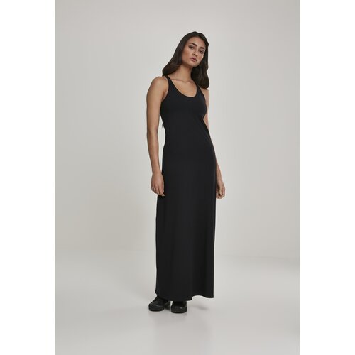 Urban Classics Women&amp;#039;s Long Dress Racer Back Dress Black Slike