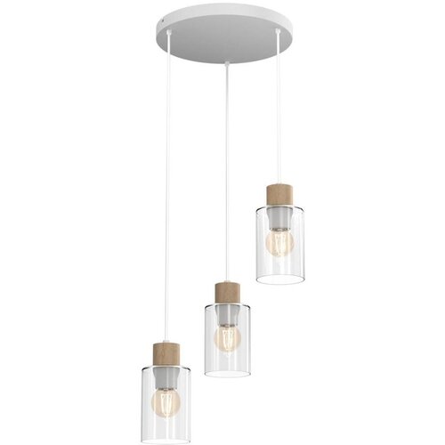  Visilica na sajli MADERA 3xE27/60W/230V bela/drvo Cene