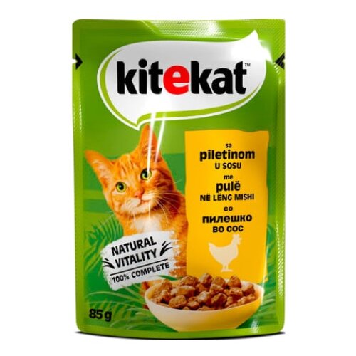 Kitekat kesica piletina u sosu 85 g hrana za mačke Cene