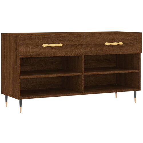 Maison Chic Klop za čevlje - Sedež za čevlje rjavi hrast 102x35x55 cm inženirski les, (21777490) Cene
