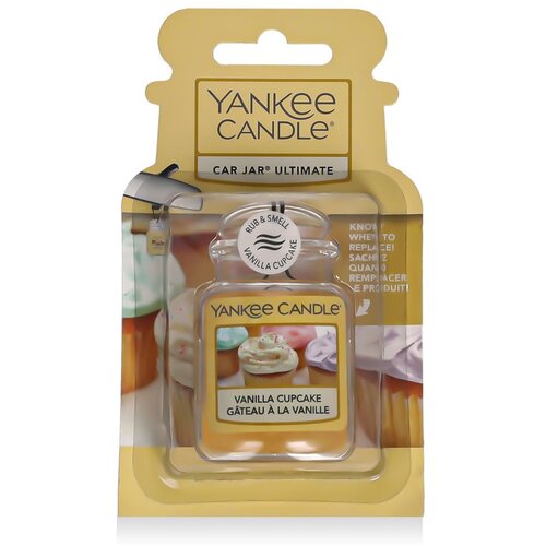 Yankee Candle vanilla Cupcake Car Jar viseći osvježivač zraka za automobil 1 kom Slike