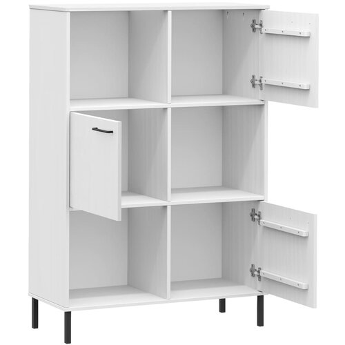  Regal za knjige bijeli 90x35x128,5 cm drveni OSLO Slike